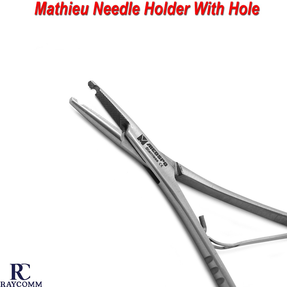 Mathieu Elastic Needle Holder with Hole Surgical Orthodontic Forceps Instruments