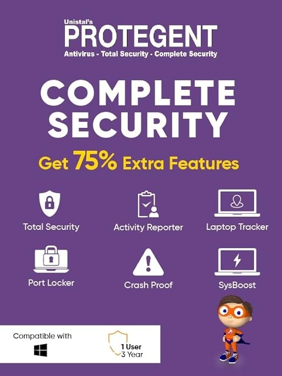 Protegent Complete Security (Windows) | 1 User, 1 Years | Email Delivery