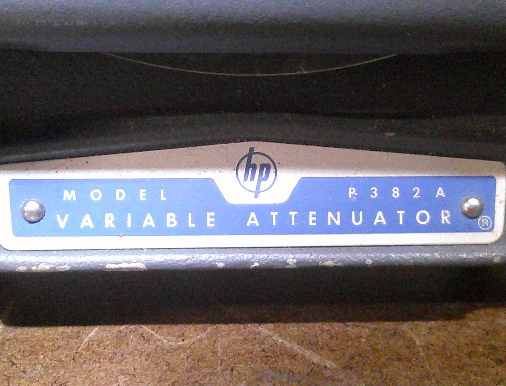 HP VARIABLE ATTENUATOR P/N P382A AS REMOVED