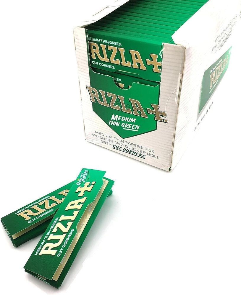 Green Cigarette Rolling Papers 100 Booklets