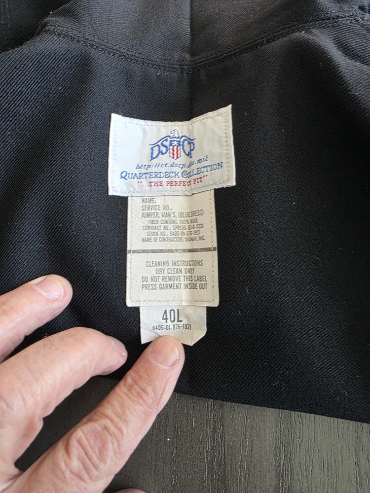 Vintage Navy Uniform Wool 2 Piece