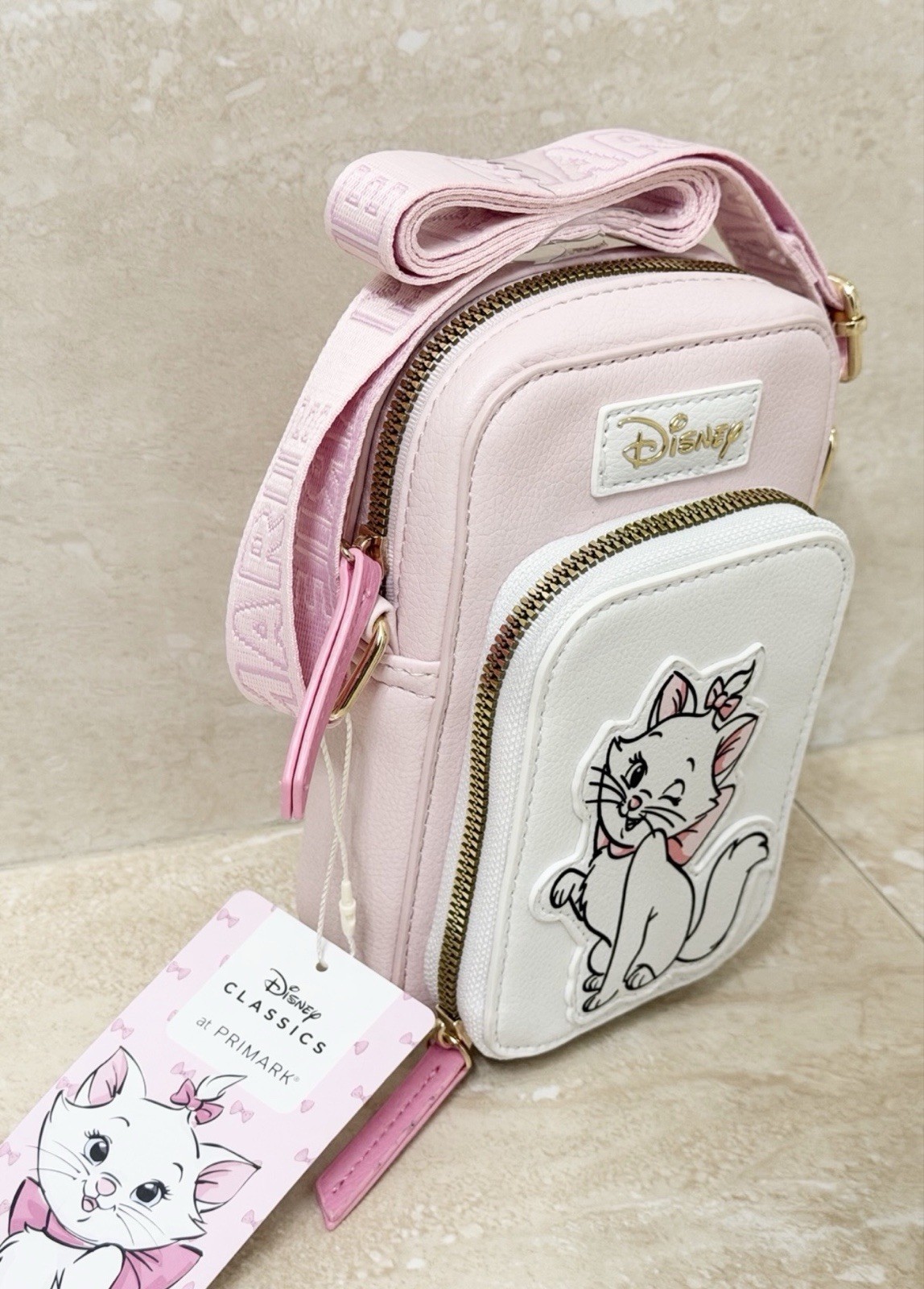 Disney Marie Aristocats Crossbody Bag Cellphone Holder & Coin Purse *Primark-NEW