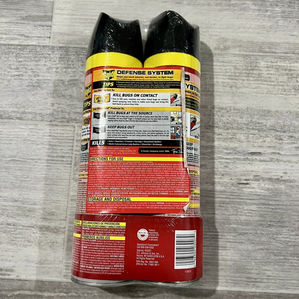Raid Ant & Roach 20oz Value Size Outdoor Fresh Scent-2 PACK