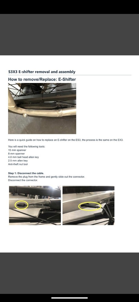 Vanmoof E-Shifter for S3 & X3 (Please Read Description)