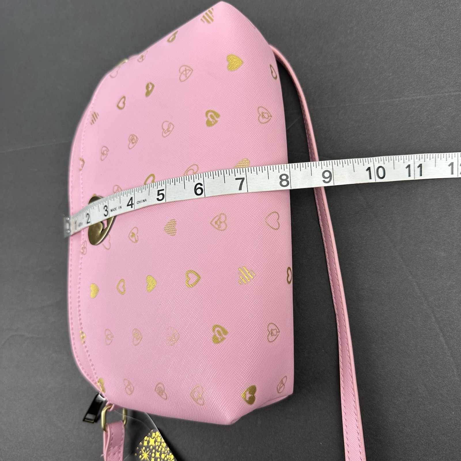 Disney Princess Crossbody Bag Pink Gold Hearts Limited Edition Purse Brand New
