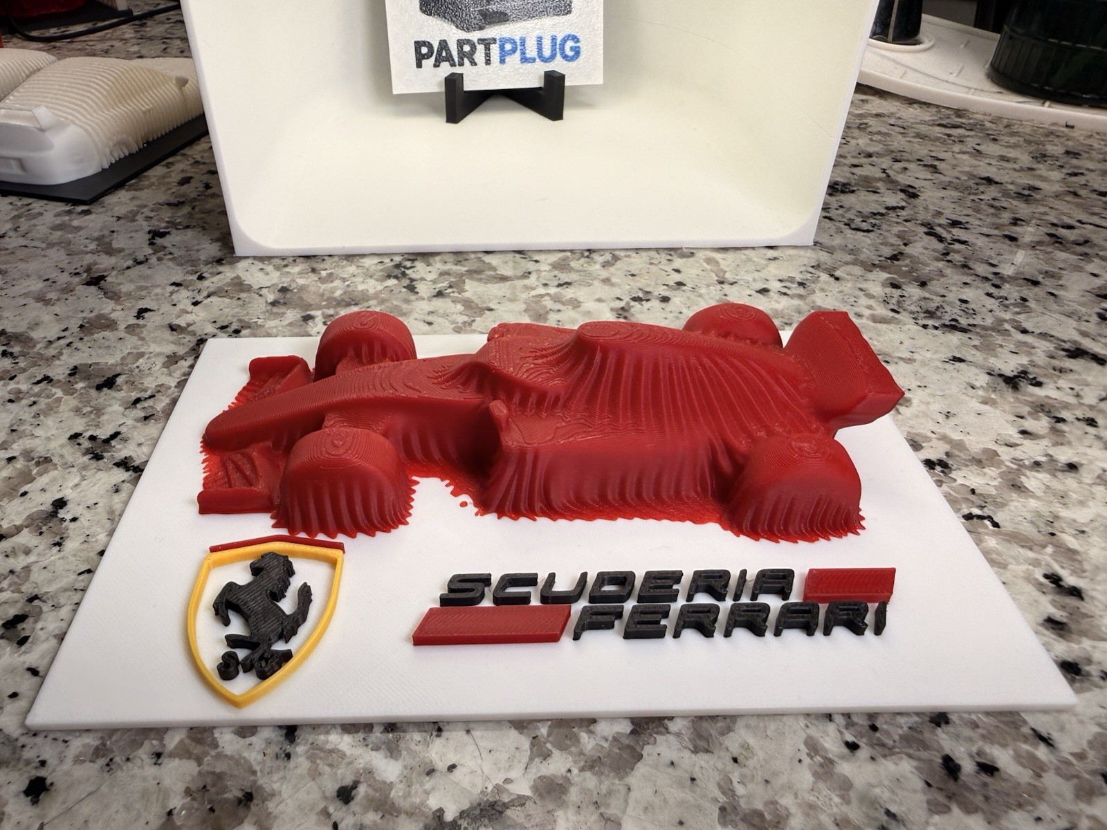 Ferrari F1 Car Reveal Art For Desk Man Cave Office boyfriend Gift Scuderia Wall