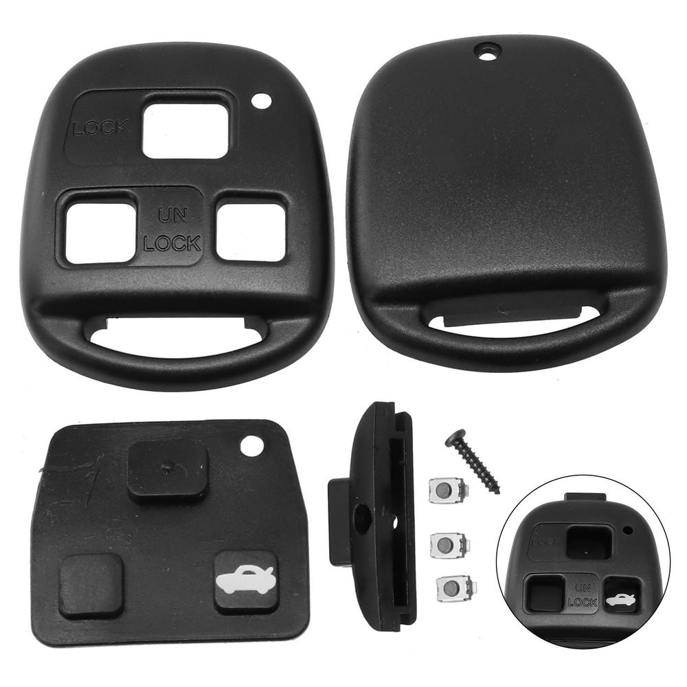 Key Button Pad Key Shell 3Button Auto Care Car Accessories Car Remote Key Case