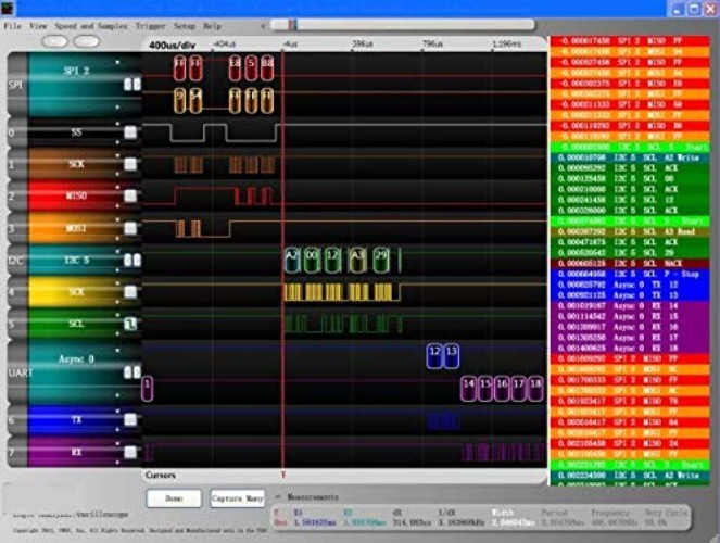 8CH USB Logic Analyzer with Advanced Features for Embedded Systems Debugging