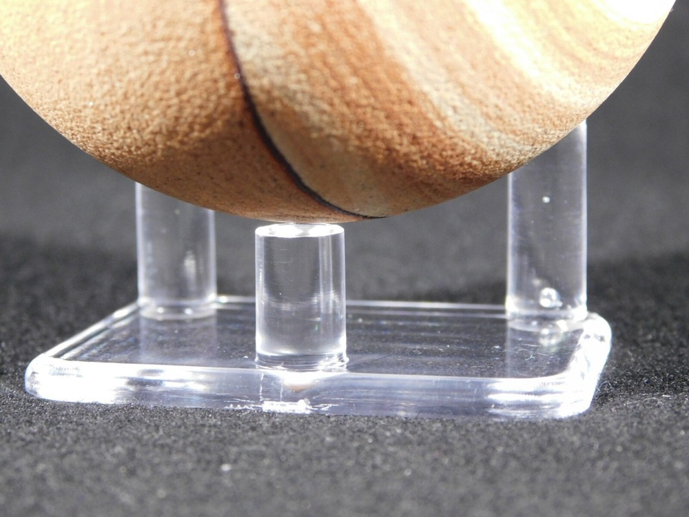 Heavy Duty THREE Post SPHERE Display Stand SMALL Size Clear Acrylic