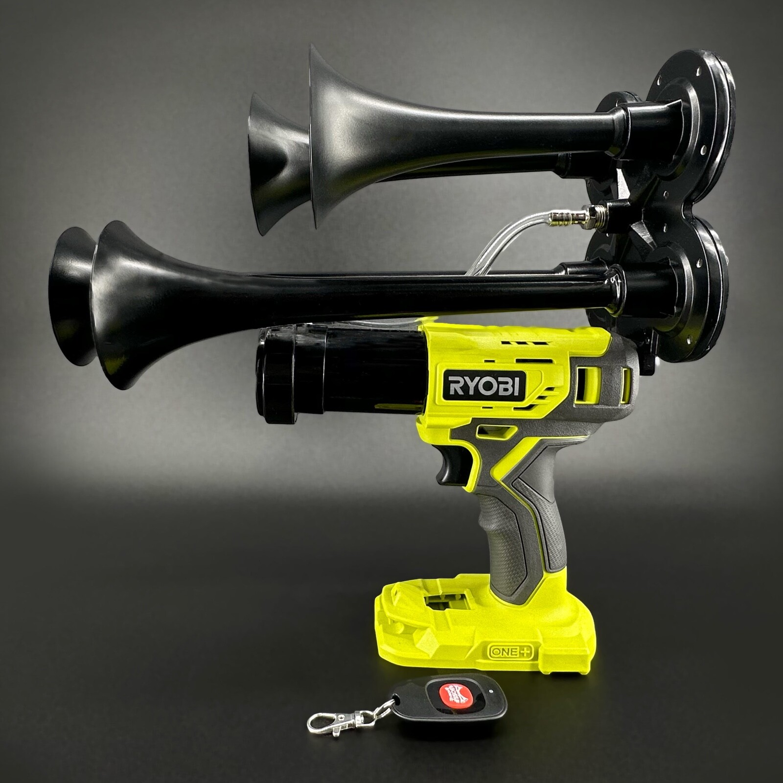 Ryobi Impact Drill Train Air Horn 18v with Remote Control - BossHorn