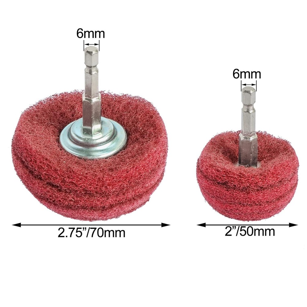 Self-Sharpening 6PCS Buffing Wheel Set for Effortless Rust Removal & Polishing