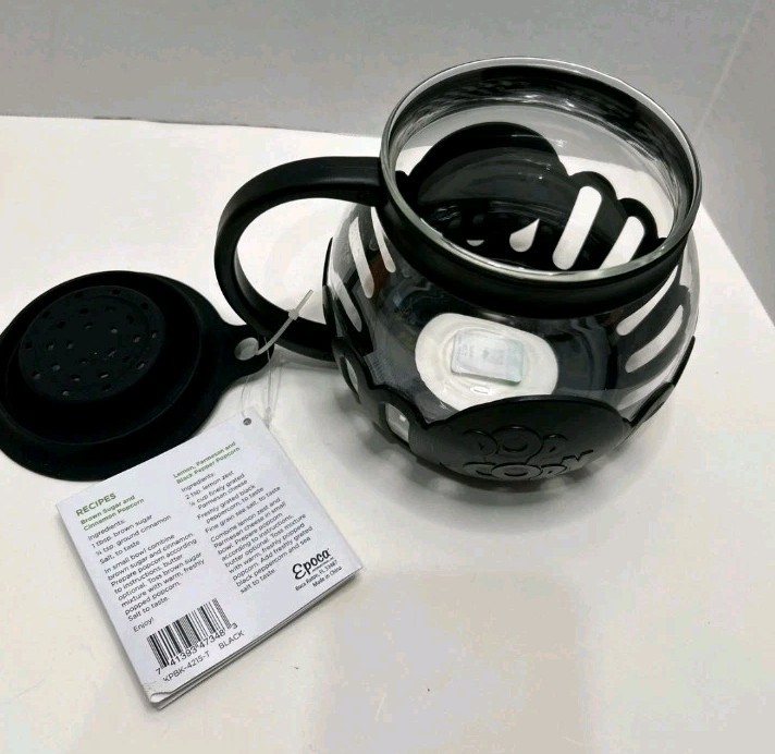 Micro-Pop Popcorn Popper 1.5 Quart with Lid for Microwave Use by Ecolution NWT