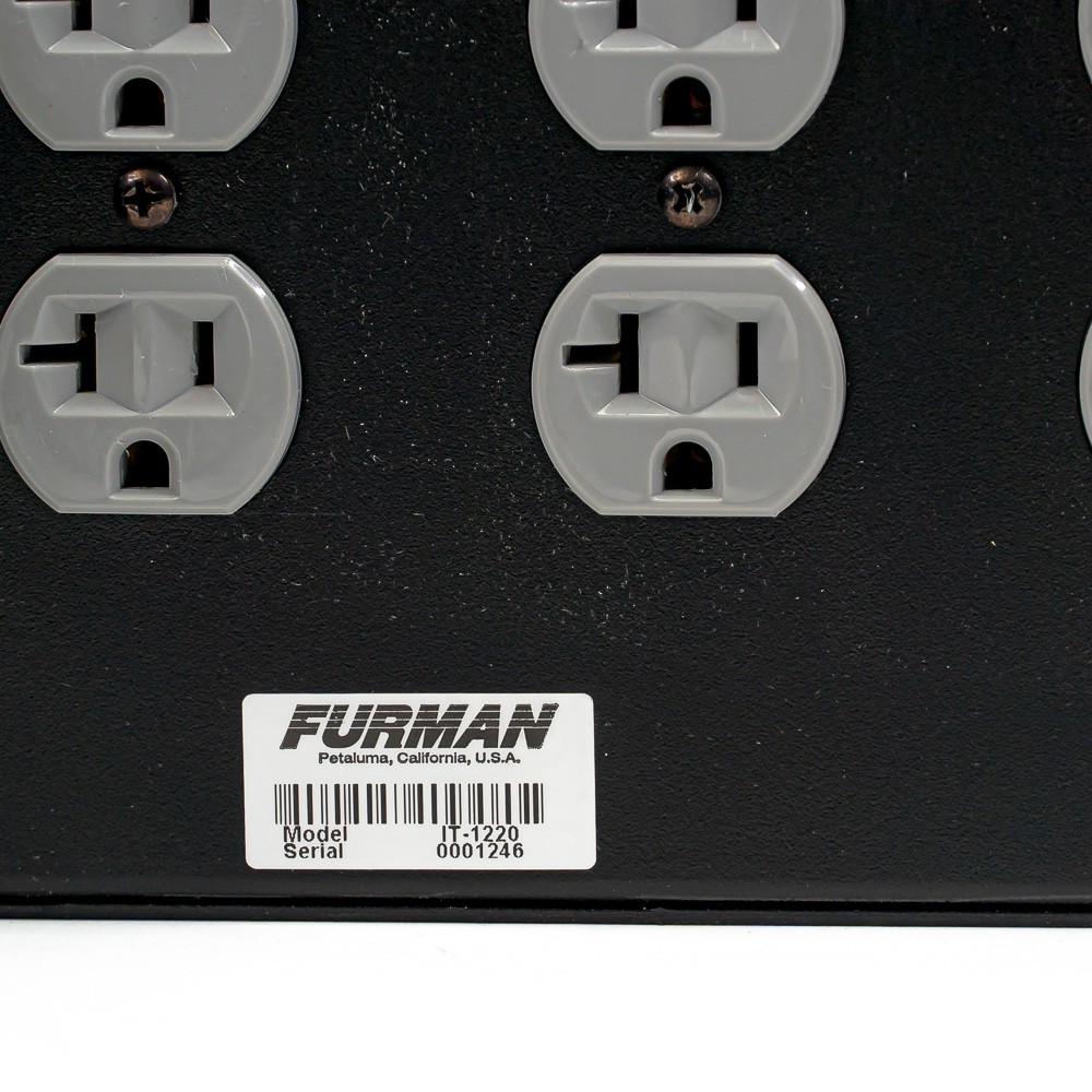 Furman IT-1220 Studio Grade Power Conditioner - Rock Solid Protection