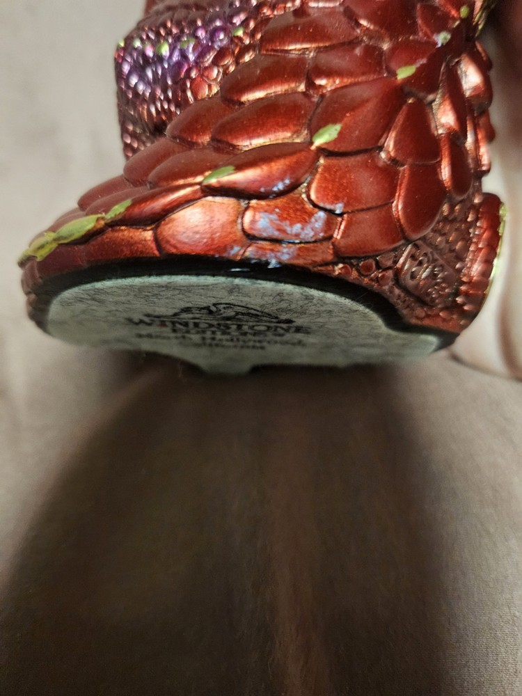 Figurine Windstone Editions M. Pena © 1988 Young Dragon RUBY RED