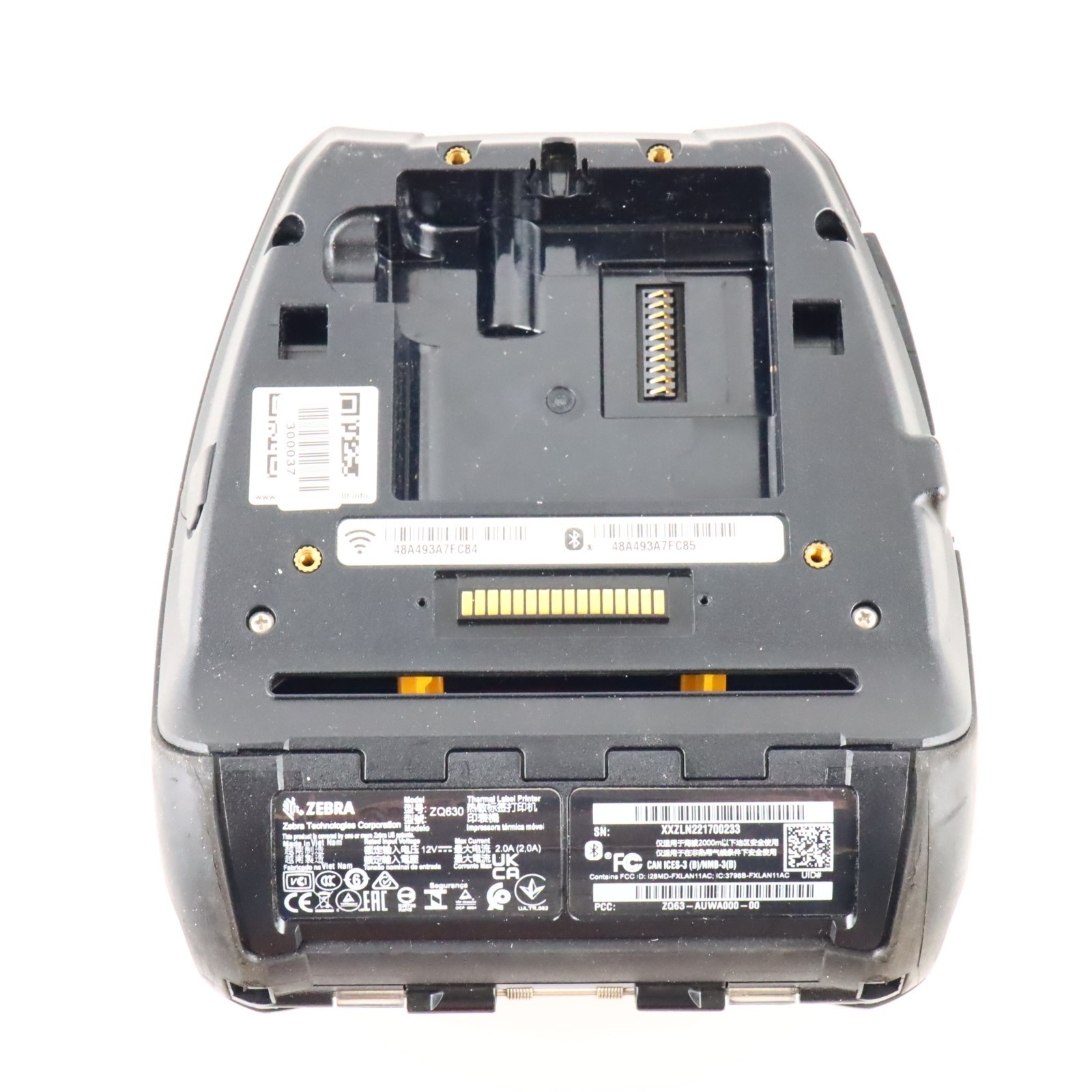 ZEBRA ZQ630 Mobile Bluetooth Direct Thermal Printer ZQ63-AUWA000-00 *DETAILS*