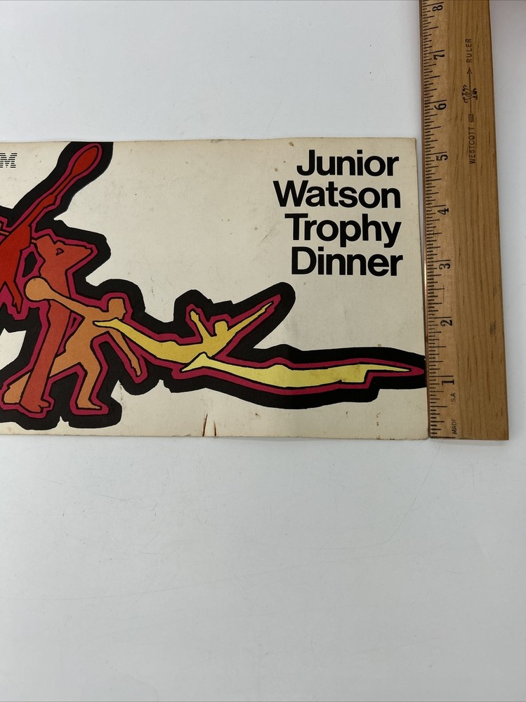 IBM Junior Watson Trophy Dinner 1977 Program Signed by Cathy Rigby Kingston NY