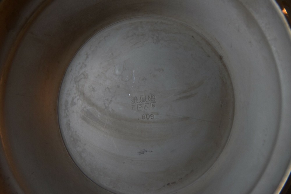 EPNS 809 Serving Bowl With Lattice Lid Silver