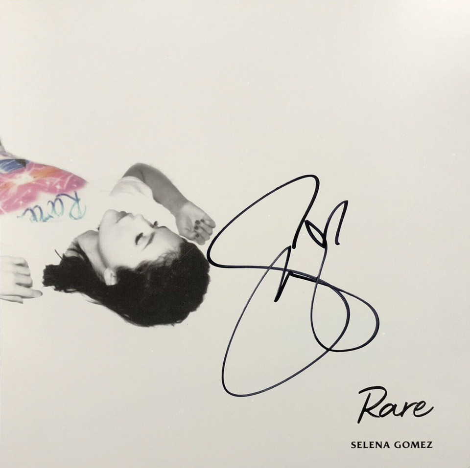 Selena Gomez - Rare AUTOGRAPHED 12" x 12" FLAT (100% AUTHENTIC)