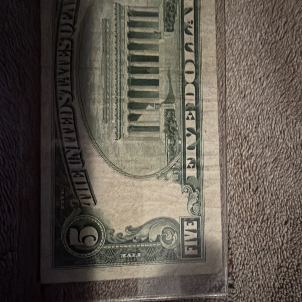 A 1928 C ~ $5 FIVE DOLLAR NOTE RED SEAL, NICE GRADE
