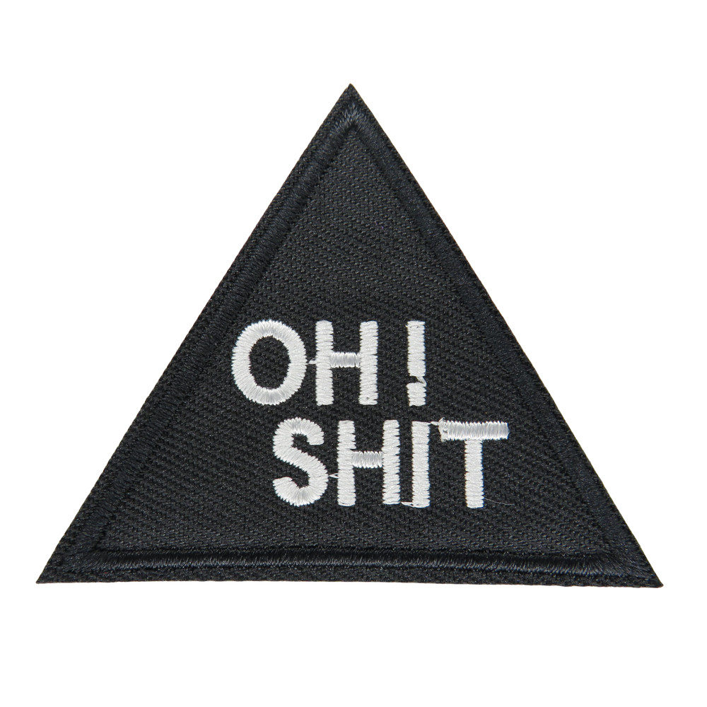 Humor saying patch iron on patch biker punk patch iron on