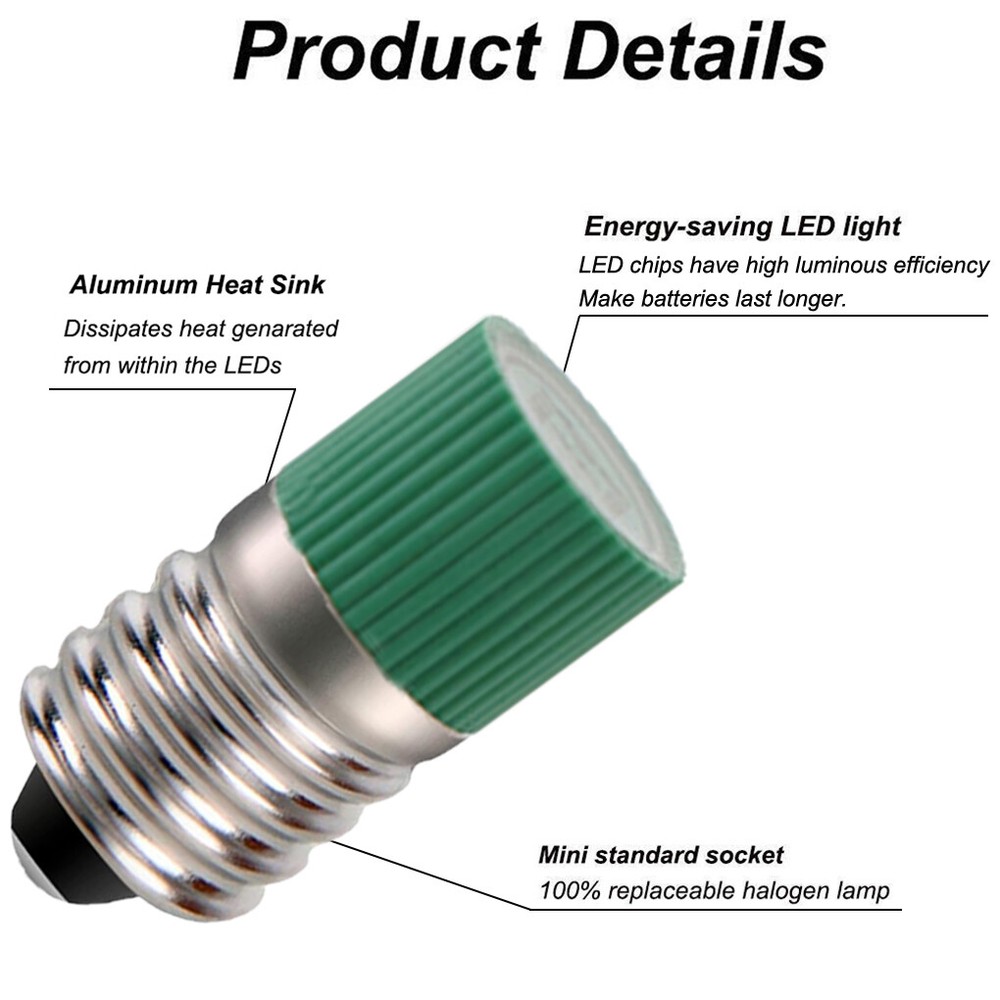 5Pcs Red & 5Pcs Green LED Bulbs Light 18 Volt Replace For Lionel 022 Controller