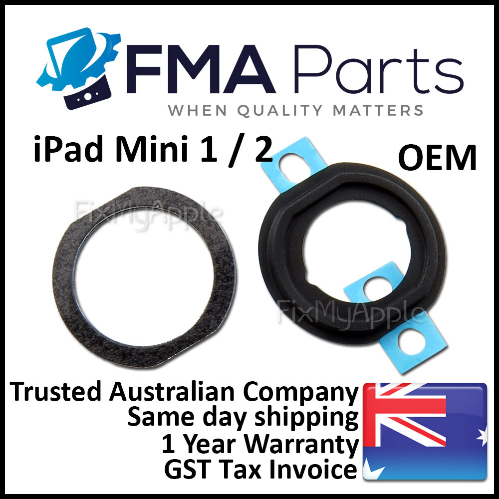 iPad Mini 1 2 OEM Home Button Rubber Gasket Holder Ring Plastic Set Replacement