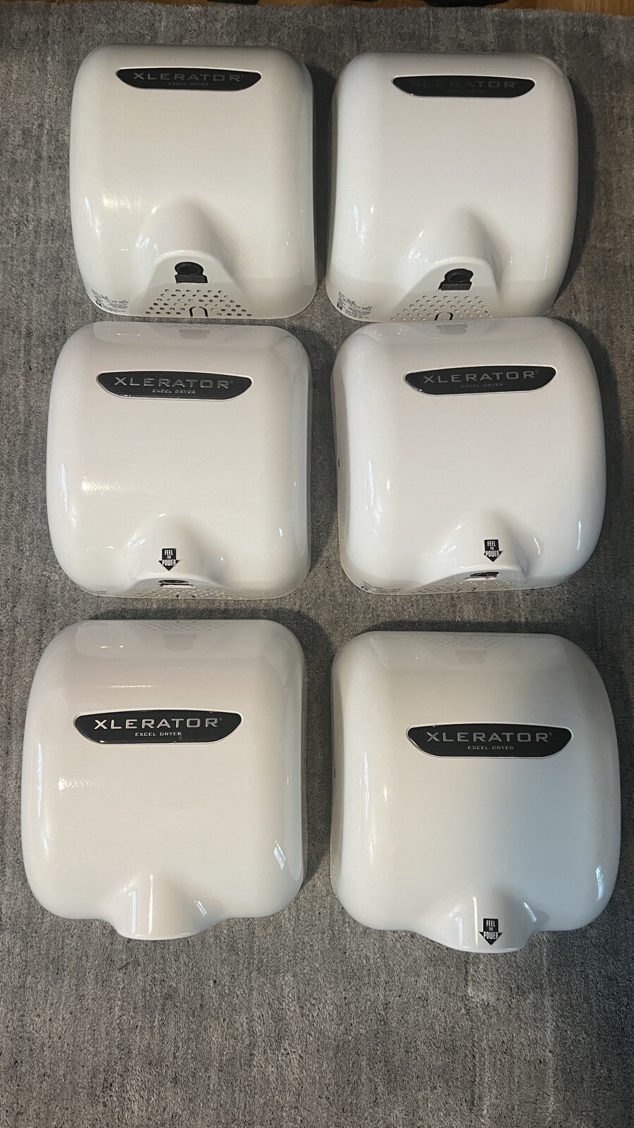 XLERATOR HAND DRYER XL-W NO TOUCH WALL MOUNT BATHROOM EXCEL XL C BW WHITE METAL