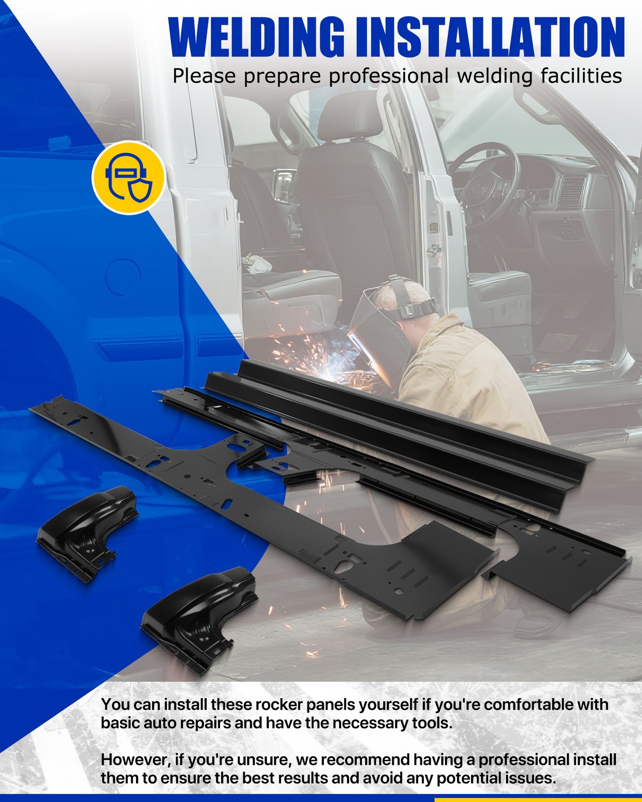 1999-2017 Ford Super Duty Crew Cab rocker panels and cab corners
