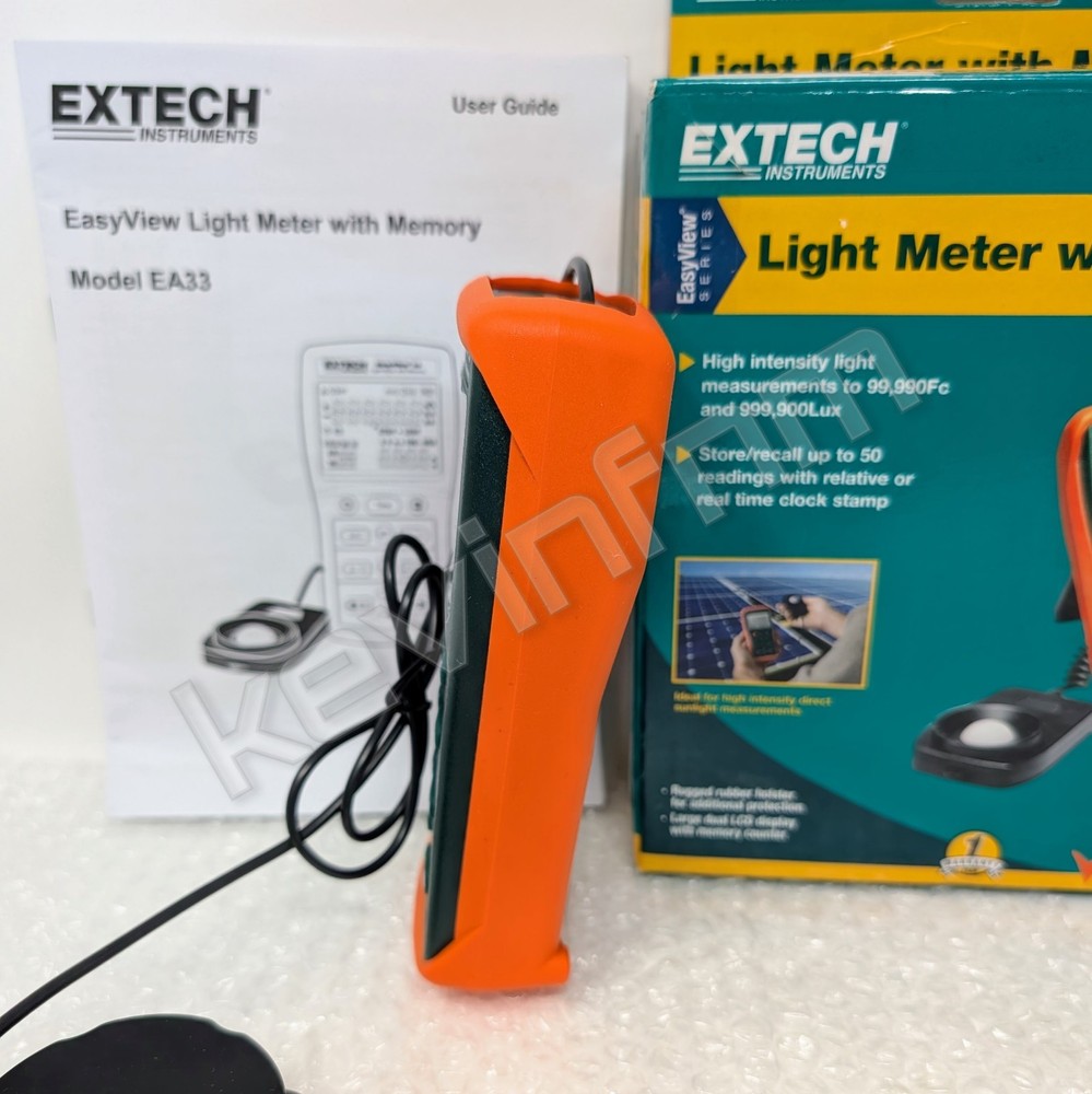 *NEW & GENUINE* Extech® EA33 EasyView™ Light Meter w/ Memory Illuminance + CASE