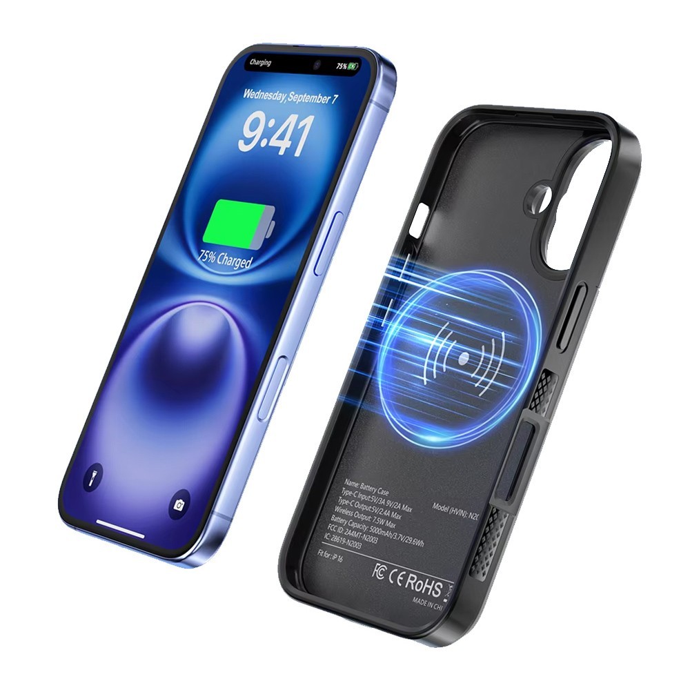 10000mAh Battery Case for iPhone 16/16Pro/Pro Max /Plus Charging Battery Pack