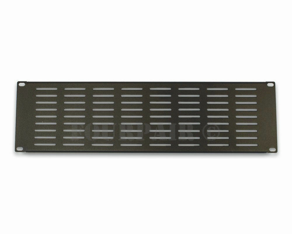 2 Pack - 3 Space 3U - 19" Blank Vented IT Rack Mount Server Panel Filler Spacer