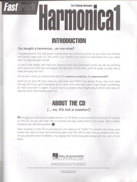 FastTrack Harmonica Method 1