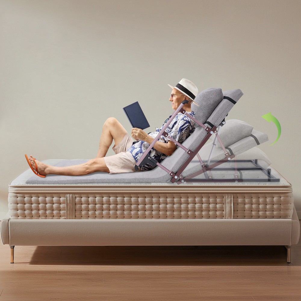 2-80° Electric Lifting Bed Backrest Adjustable Back Rest Bed Sitting Backrest