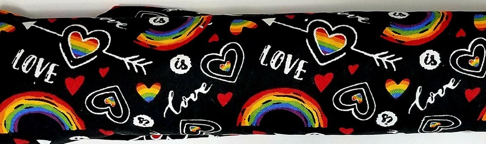 Draft Stopper, Cedar Filled, Draft Stopper, Window Draft Stopper, Rainbow