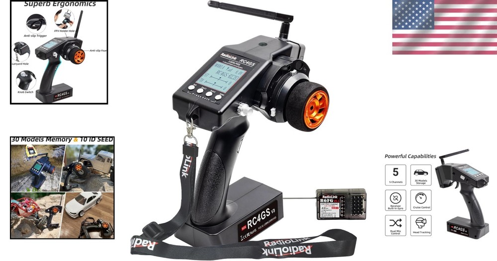 Versatile RC Transmitter & Receiver Combo - Perfect for Drifting and Crawling