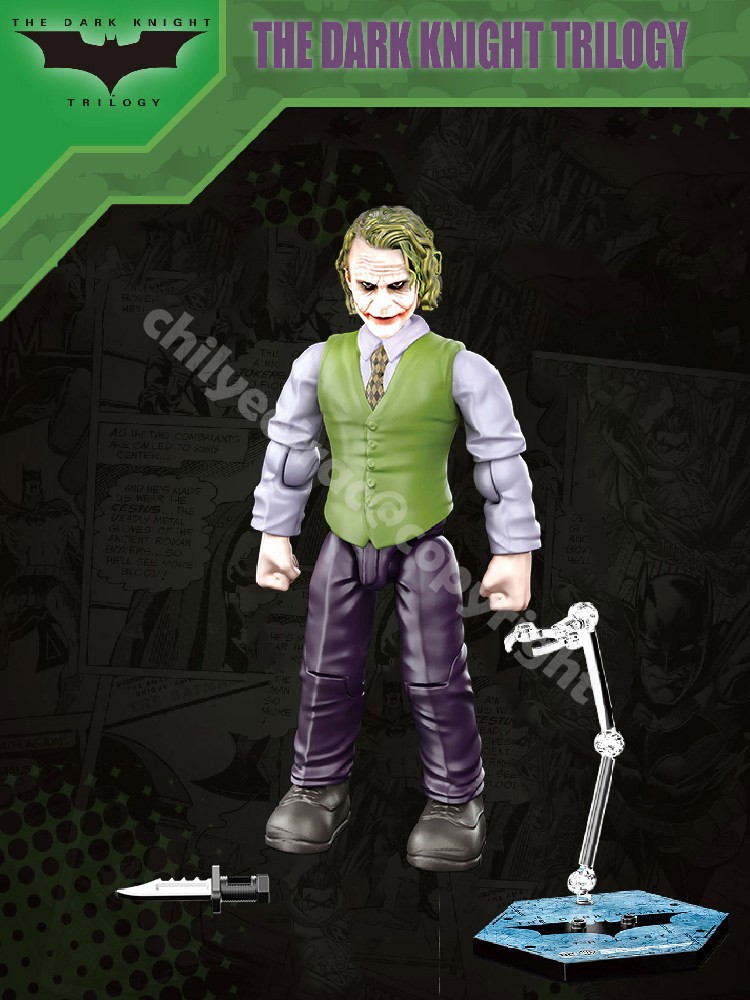 YuanYe DC The Dark Kight Trilogy Batman the Joker Assembly Figure Model