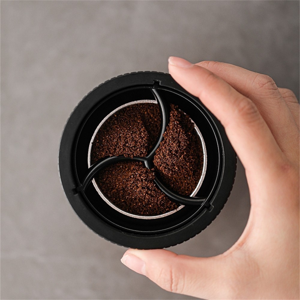 Moka Pot Coffee Distributor with Adjustable Height for Level Coffee Grounds