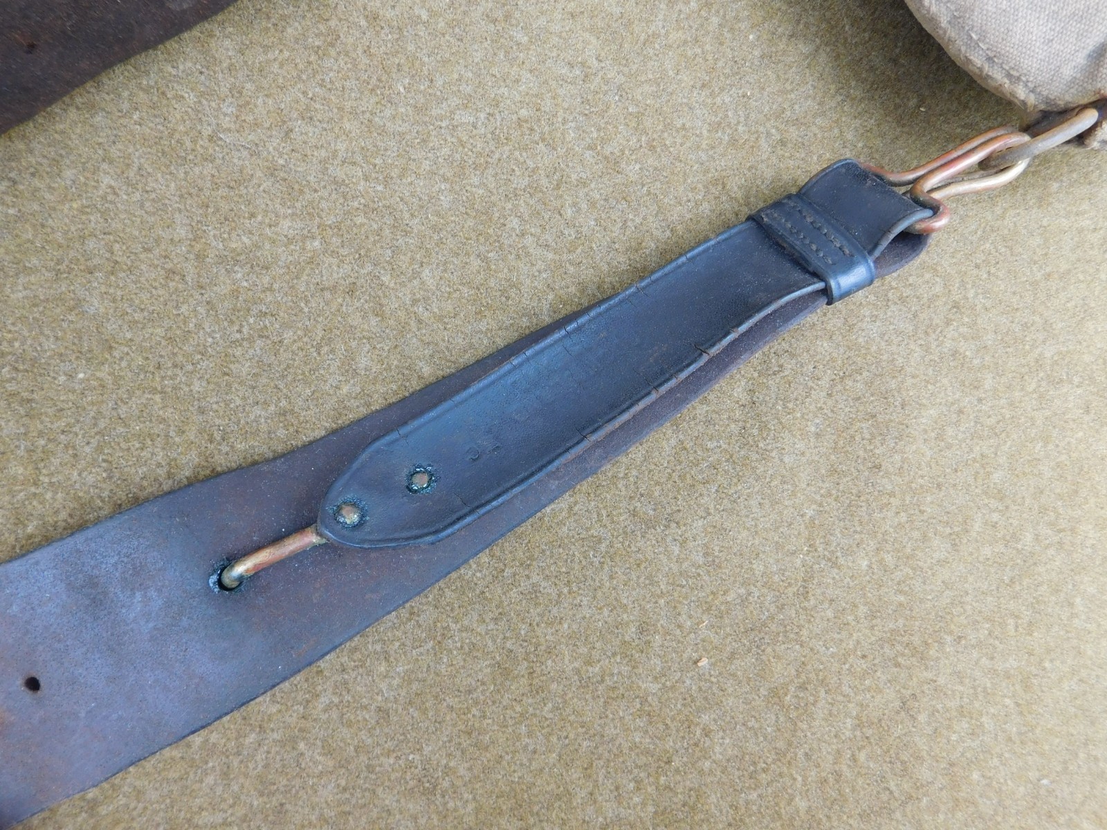 ORIGINAL SPANISH AMERICAN WAR U.S. ARMY MODEL 1886 CANTEEN WITH LEATHER SLING