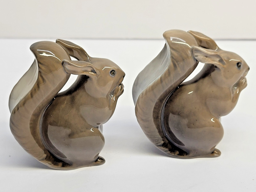 TWO PAIR ROYAL COPENHAGEN DENMARK SQUIRREL 982