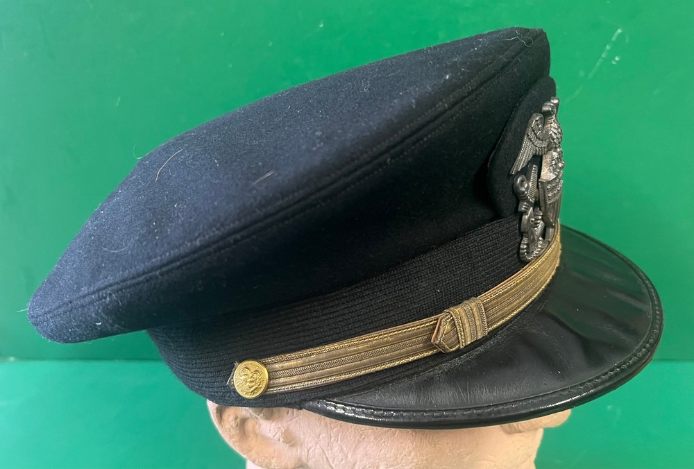 US NAVAL OFFICER’S VISOR CAP-NAVAL UNIFORM SERVICES MAKER