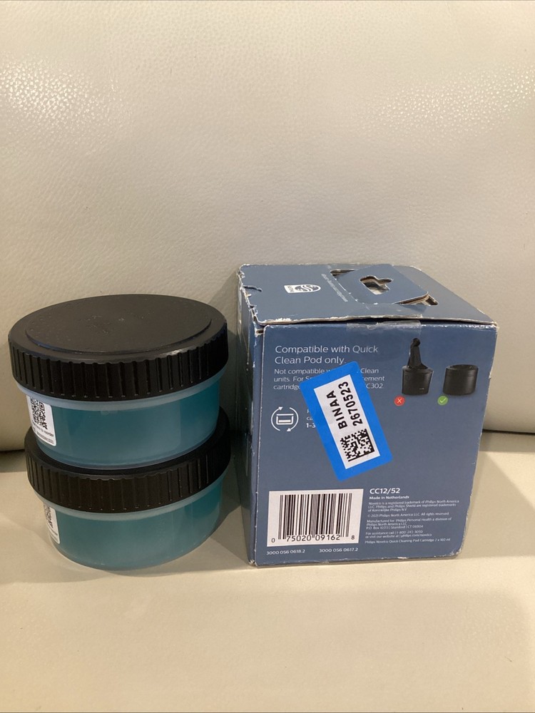 2 BOXES PHILIPS NORELCO QUICK CLEAN POD CARTRIDGES 4 TOTAL