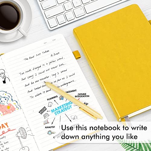 24 Pack Journal Notebook for Work, Business Notebook Bulk 24 Pack yellow