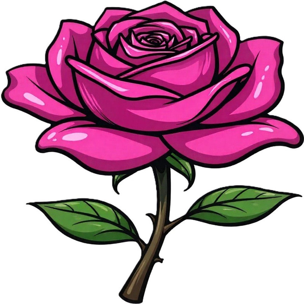 30 Custom Dynamic Pink Rose Personalized Address Labels