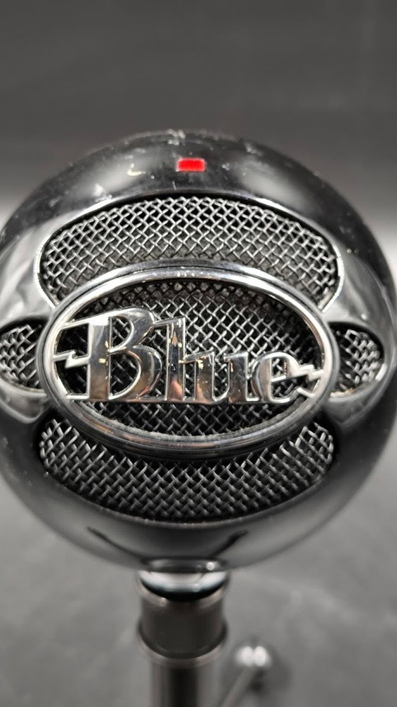 Blue Snowball USB Microphone Used Working Black