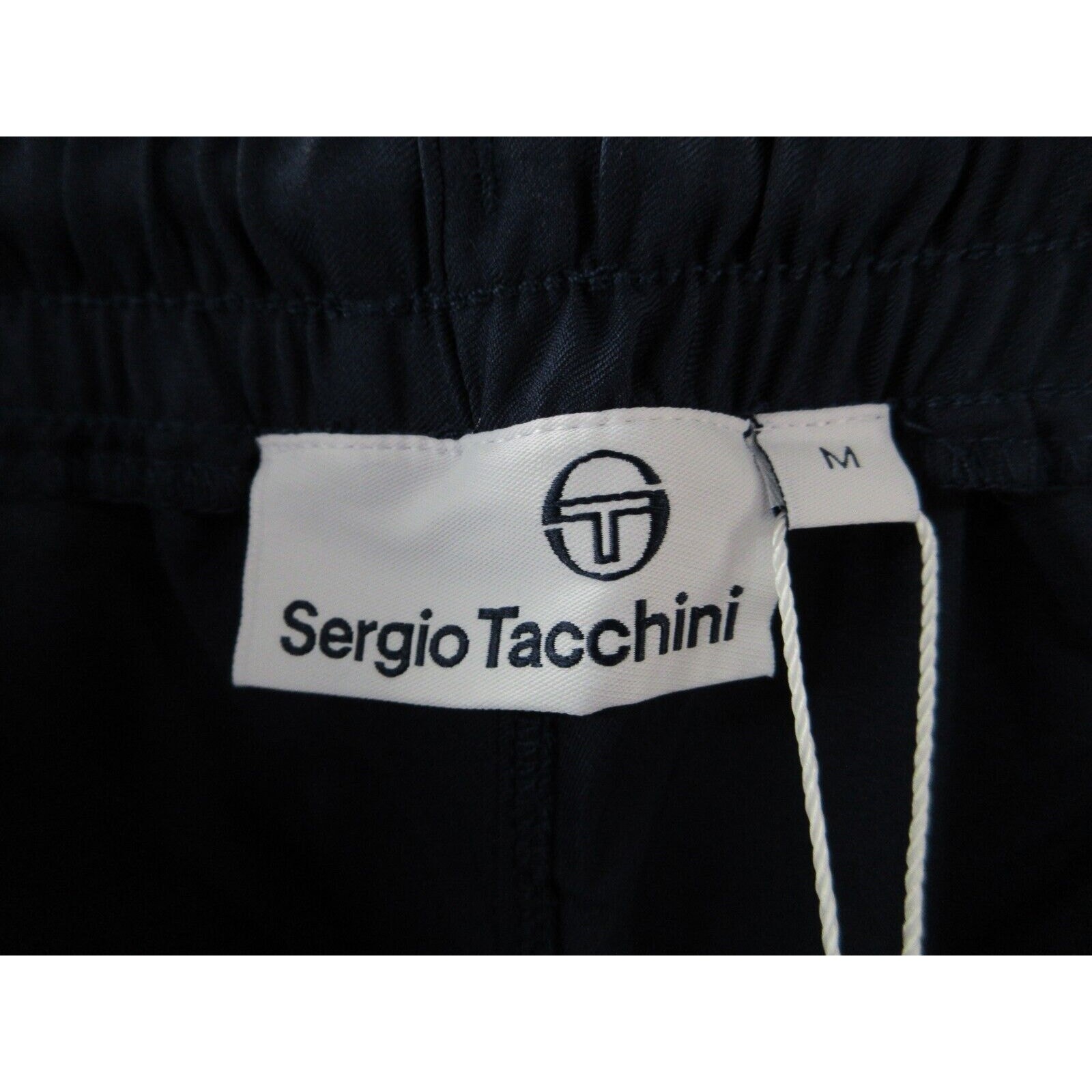 NWT Sergio Tacchini Monte Carlo Tennis Shorts Navy Blue Logo Men's Medium