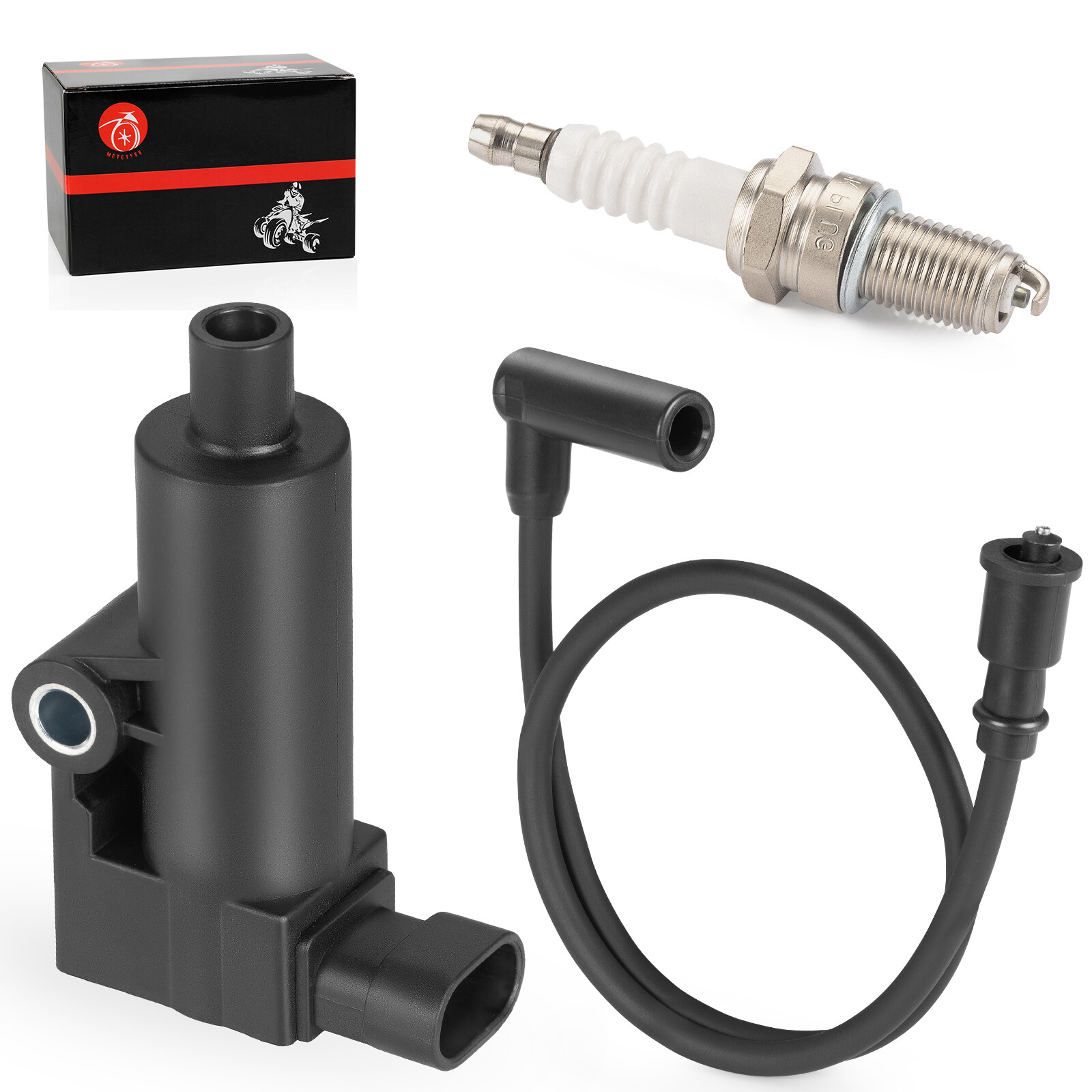 #28198992 Ignition Coil & Spark Plug W/ Wire Cap For Bennche Cowboy 250 400 500