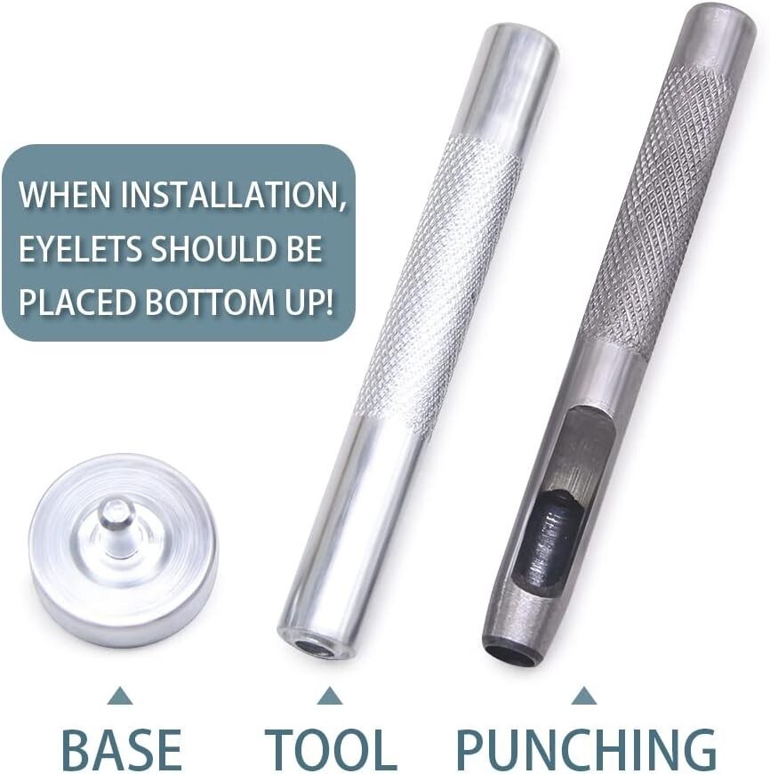 800 Sets Grommet Kit with Install Tool - 4 Colors - DIY Crafts Projects