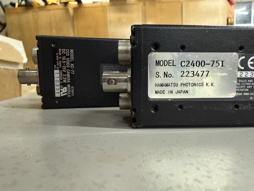 Hamamatsu C2400 CCD Camera System w/ ARGUS Image Processor, 2 Cameras, Cables