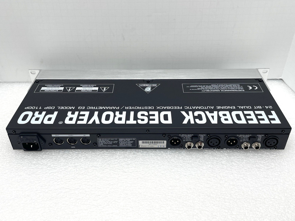 MINT BEHRINGER FEEDBACK DESTROYER PRO PARAMETRIC EQ DSP 1100P