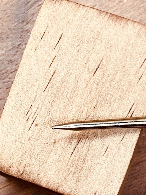 Natural wood scratch awl